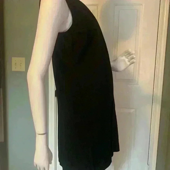 Marc Jacobs Black Pleated Shift Dress Womens Size Medium.     #300 - Picture 4 of 12